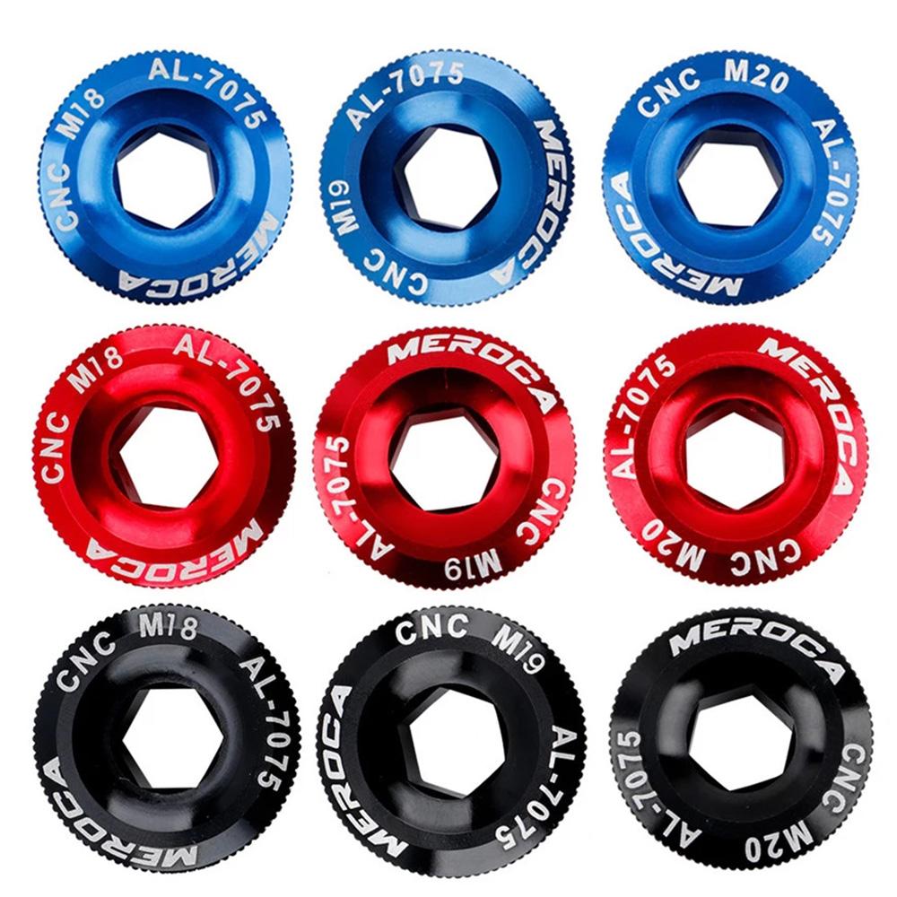 Zinc Zinc Alloy CNC Bottom Bracket Crank Cover Crank Bolt Cover Cap Crankset Screws Crank Arm Fixing Bolt