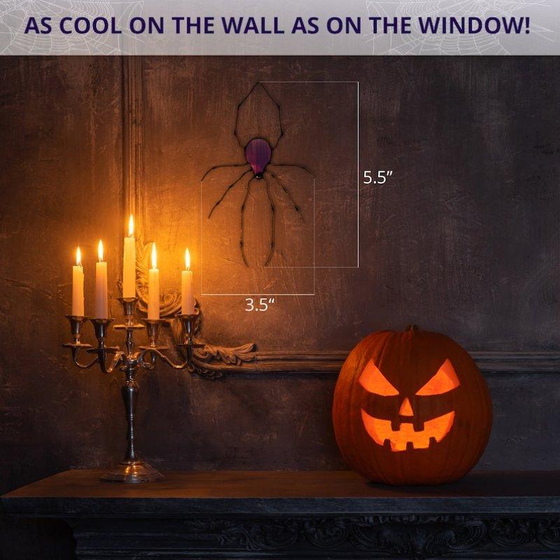 Spider Stained Glass Sun Catcher Halloween Interior Decoration Unique Window Decoration Gift For Friends