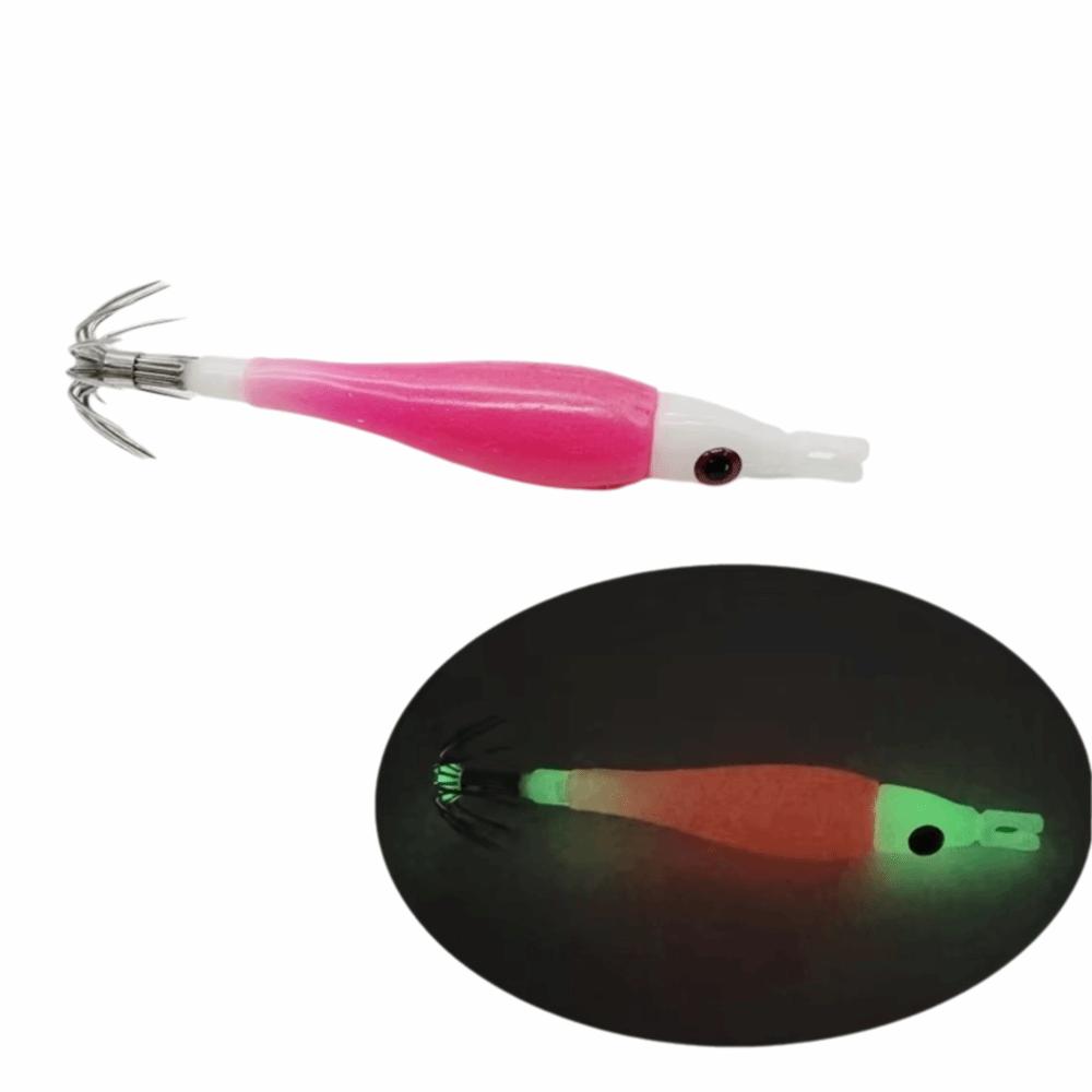 Luminous Squid Jig Silicone Cloth Wrapping Octopus Jig Lure Jigging Lure Sea Fishing