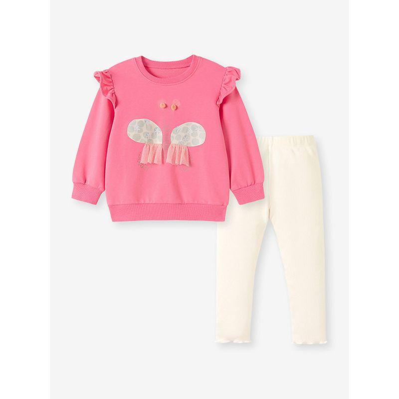 In-Stock Girls' Sweatshirt Spring New Style Children's Long-Sleeve Top Baby Base Layer Spring and Autumn Infant Clothing T-Shirt A-Class