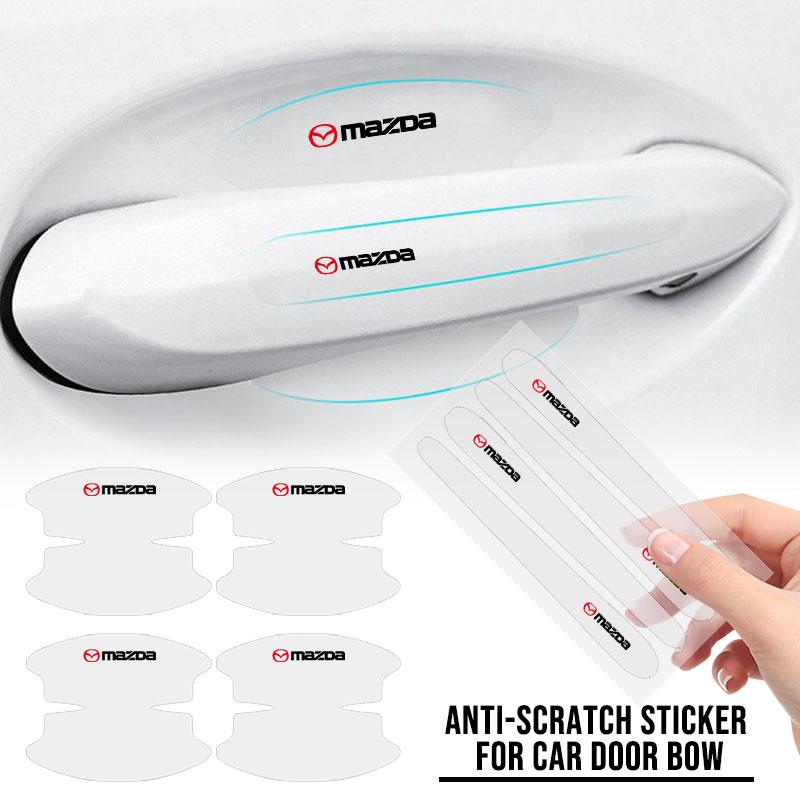 Transparent Car Door Handle Bowl Protector Film Anti-Scratch Sticker Car Accessories for Mazda Demio CX-5 CX7 2018 2019 CX5 CX-3 FF26