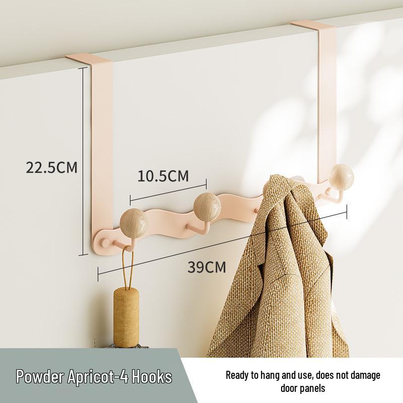 Настенная вешалка для пальто и одежды без сверления: Прочный крючок для хранения для спальни и ванной комнаты