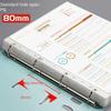 NEW Portable 4-Hole D-Type Folder A4 Plastic Storage Folder Loose-Leaf Storage Box File Bag Student File File Storage Box