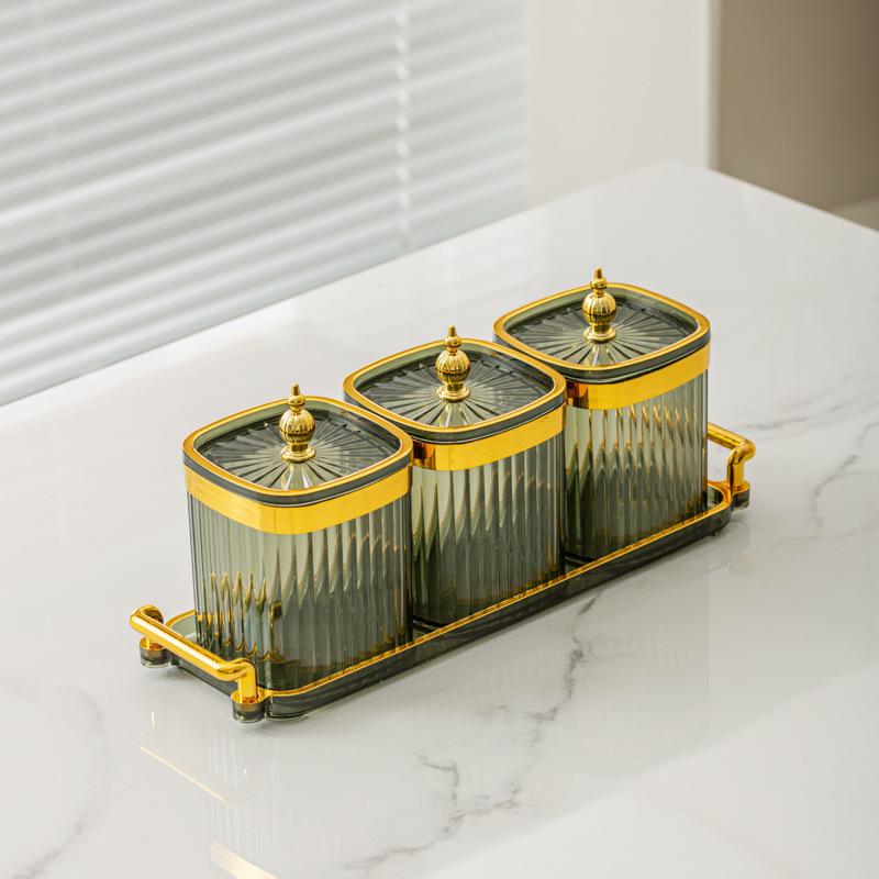 Элегантный набор для хранения приправ: Солонка и баночки для специй