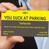 10/50/100 шт. Карточки «Ты плохо паркуешься» Смешные карточки за плохую парковку Карточки-нарушения