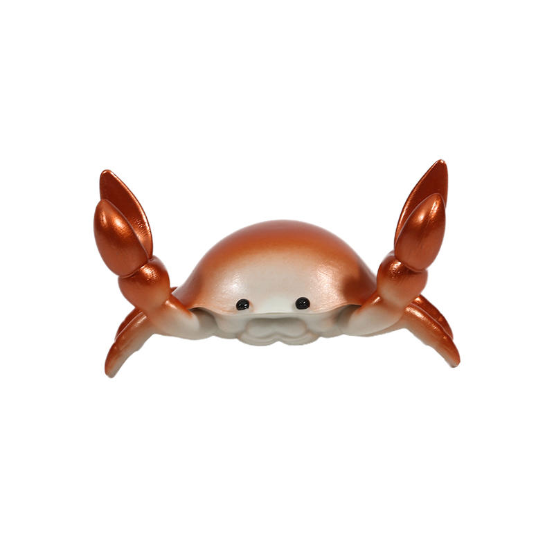 Creative Crab Weightlifting Pen Holder Creative Cute Crab Shelf Cellphone Storage Bracket Storage Rack Crab Model Desktop Ornament
