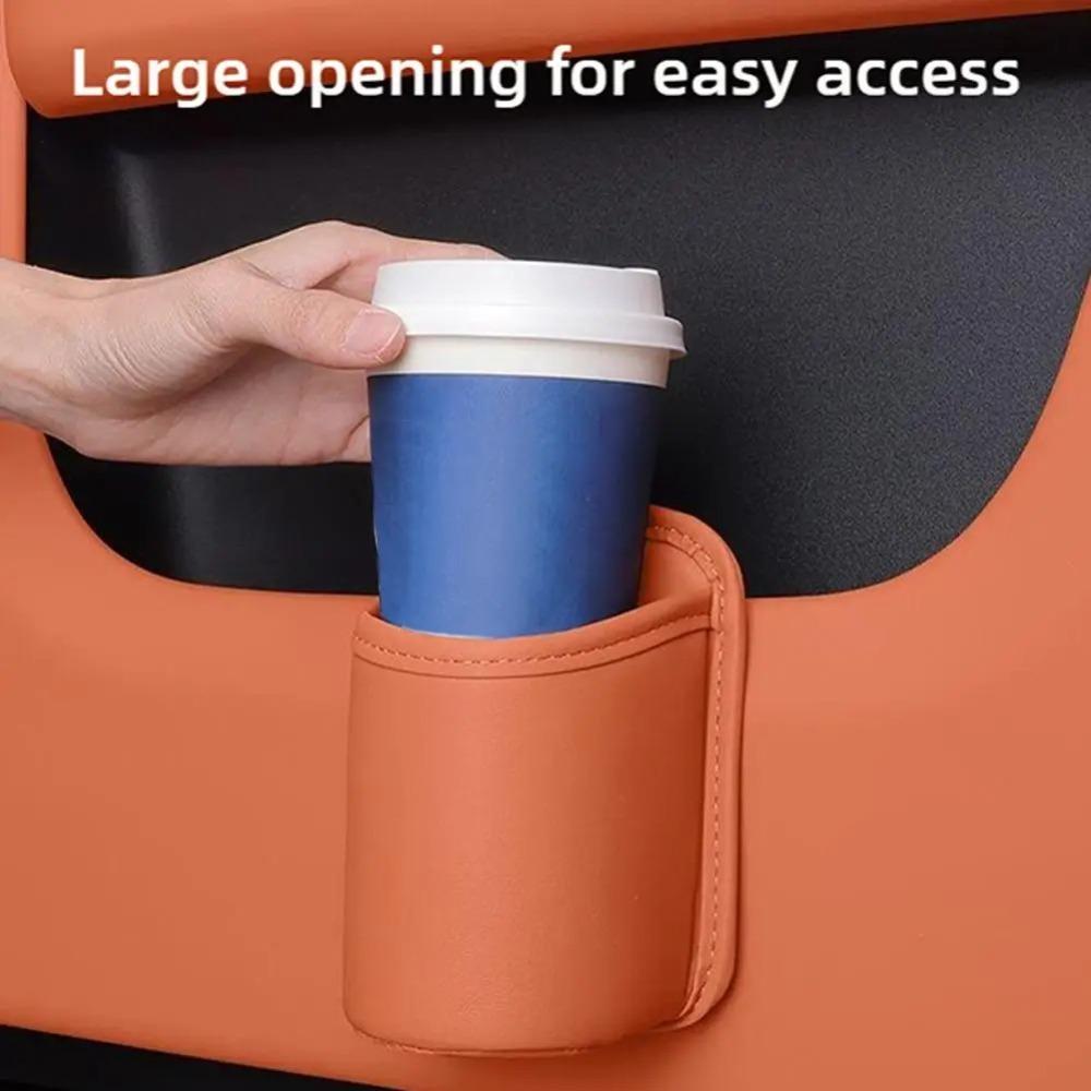 Подстаканник для автомобиля из ПУ кожи, многофункциональные сумки для хранения стаканов для воды, аксессуары для интерьера автомобиля