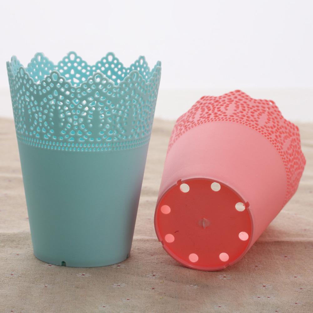 High Quality Brand New Desk Dustbin Pens Pot Cosmetics Holder Flower Pot Flower Pot Flower Pot PP Resin Plastic