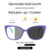 Photochromic Glasses Anti Blue Light Men Reading Glasses Square Retro Women Presbyopia Glasses Colorful Pretty Frame Resist Fatigue Optical Lenses