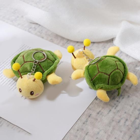 Симпатичные плюшевые игрушки в виде животных, брелок в виде пчелы, мультяшная черепаха, брелок для ключей, держатель для рюкзака, подвеска, украшение, украшение на день рождения