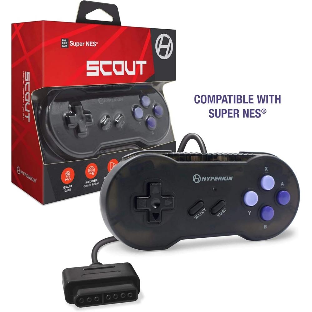 Hyperkin Scout Премиум Контроллер Черный Snes Sfc
