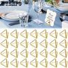 35pcs Vertical Card Holder Triangle Shape Card Stand Label Card Holder Wedding Table Card Number Holders Table Photo Menu Name Display Stand Holder