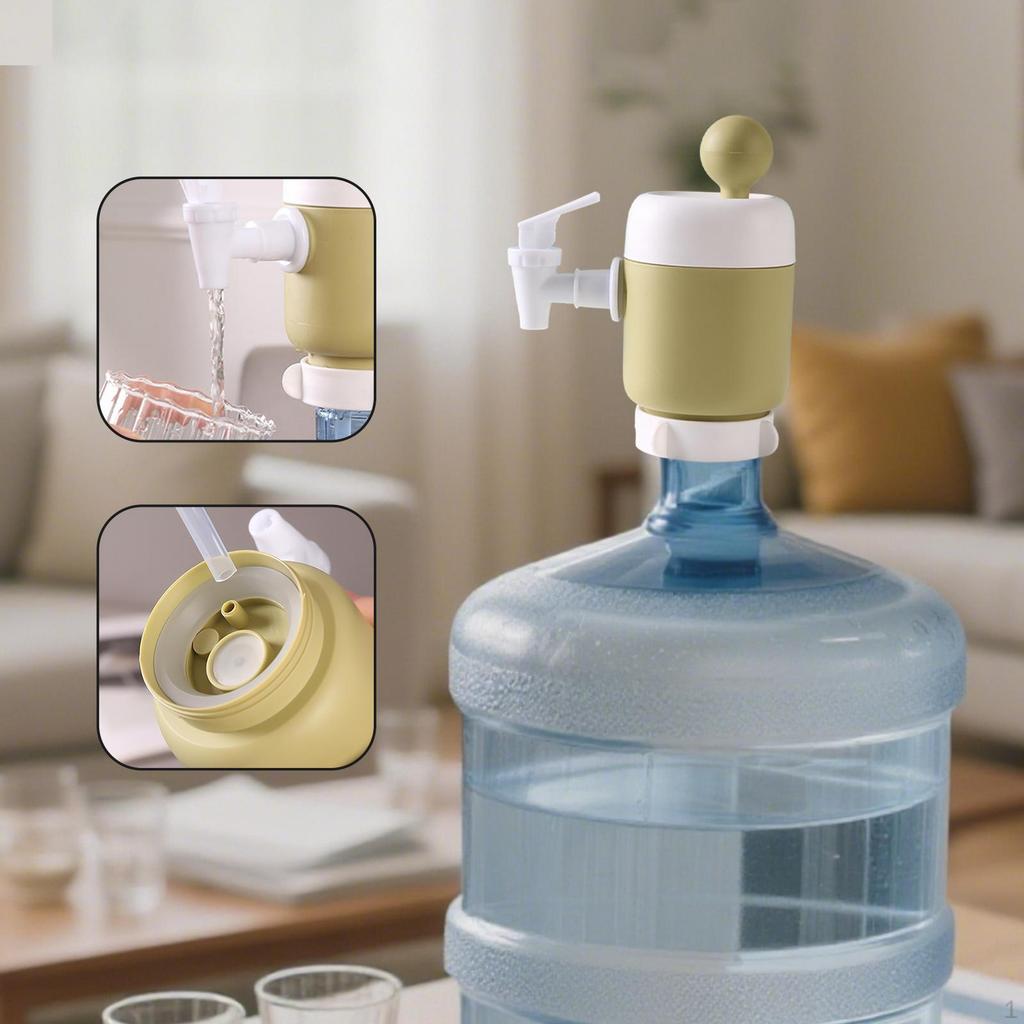 Насос-диспенсер для бутылей с водой, ручной пресс, замена, 6,7x16,5 см, легкий для использования на открытом воздухе