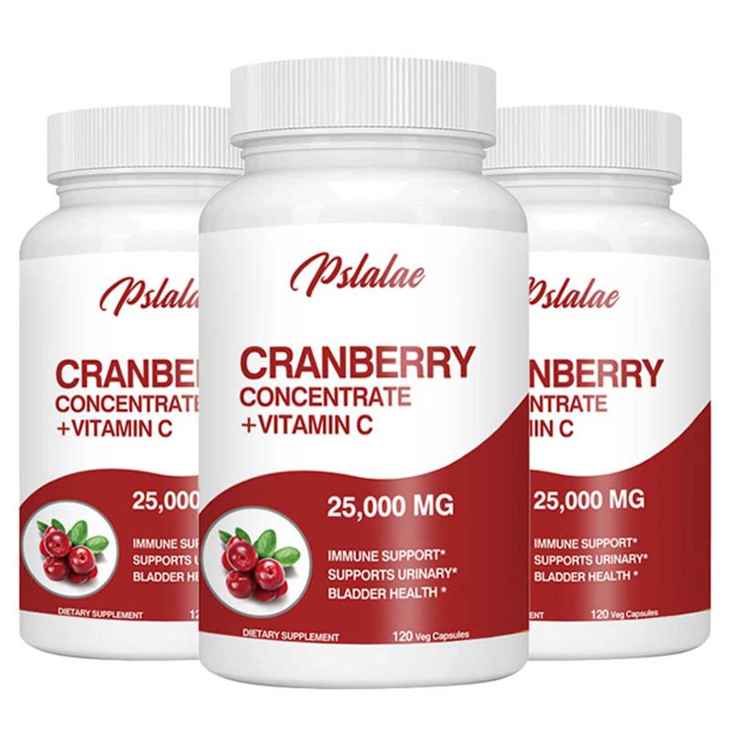 Pslalae - Cranberry Concentrate Vitamin C - 25,000 mg Benefits of Fresh Cranberries - Urinary Health
