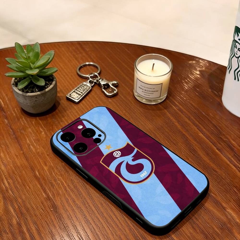 T-Trabzonspor Phone Case For iPhone 17,16,15,14,13,12,11 Plus,Pro Max,XS,Soft Silicone Black Cover