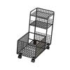 Under Desk Utility Cart Mobile Shelf, Storage Basket, Mobile Rolling Cart for Dorm