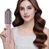 Cordless Hair Curling Iron Brush 3-in-1 Hair Curler Straightening Brush 5000mAh Thermal Hair Brush 3 Temperature Curling Wand for Women