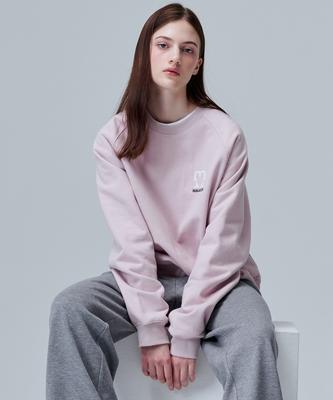 MALOUPE 5305 Свитшот с начесом и рукавом реглан (розовый)