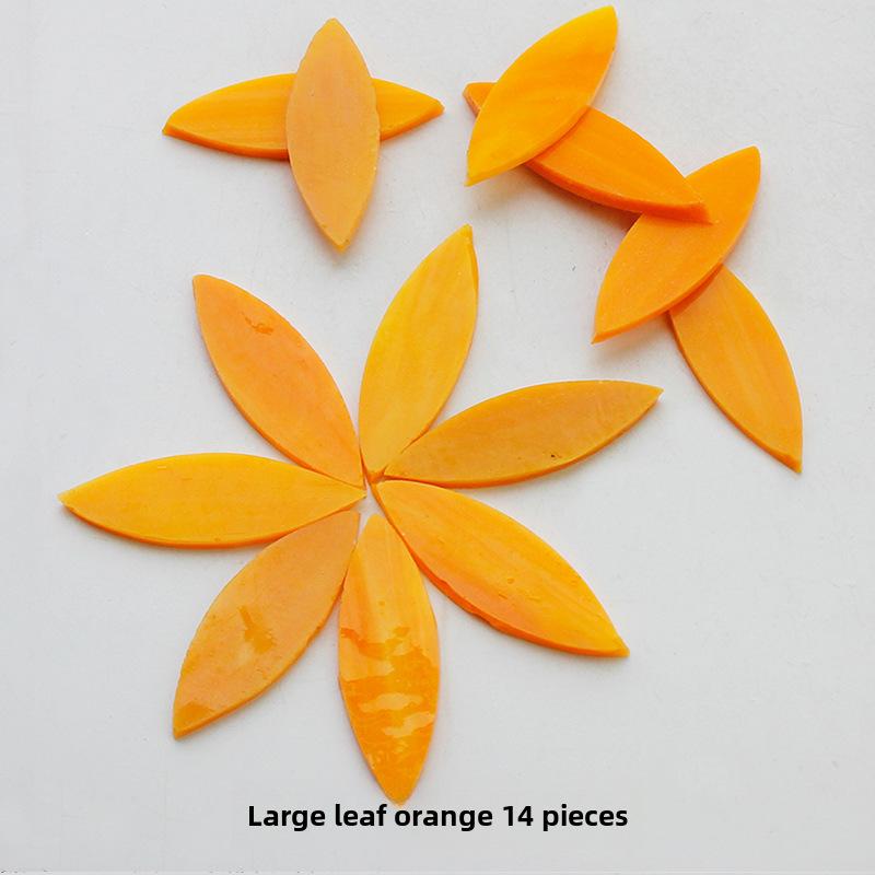 Смешанные цветные листовые слюдяные стеклянные мозаичные детали для украшения подсвечника своими руками