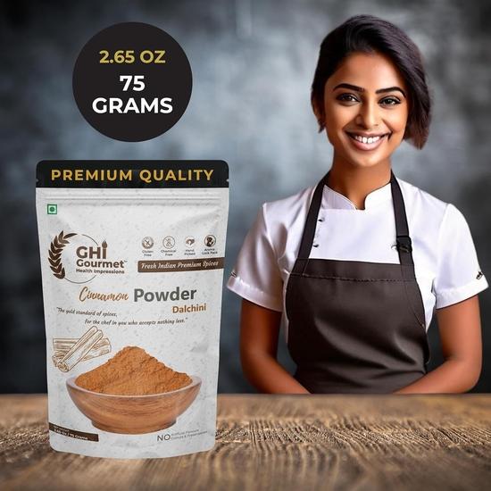 GOURMET HEALTH IMPRESSIONS Корица высшего сорта (Далчини) Порошок 75 г - Насыщенный аромат, Мелкий помол, Без ГМО