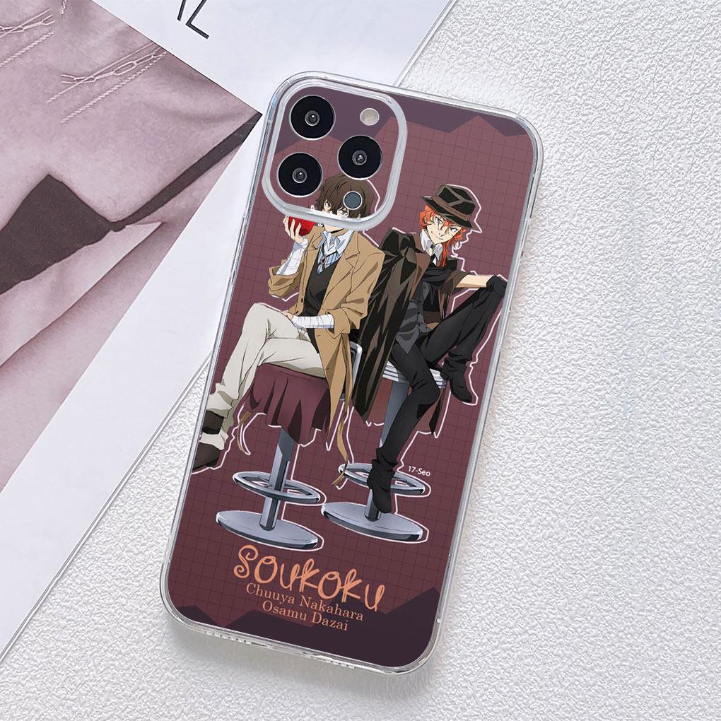 Мультяшная чехол-бампер для телефона Bungou Stray Dogs Аниме для Motorola Moto G13 G14 G53 G54 G62 G72 G82 G84 E13 E20 G42 G32 G23 G22 Мягкий чехол