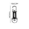 Mini Keychain Flashlights with Red&Blue Light USB Rechargeable Work Light Ultra Bright Camping Lantern for Searching Hiking