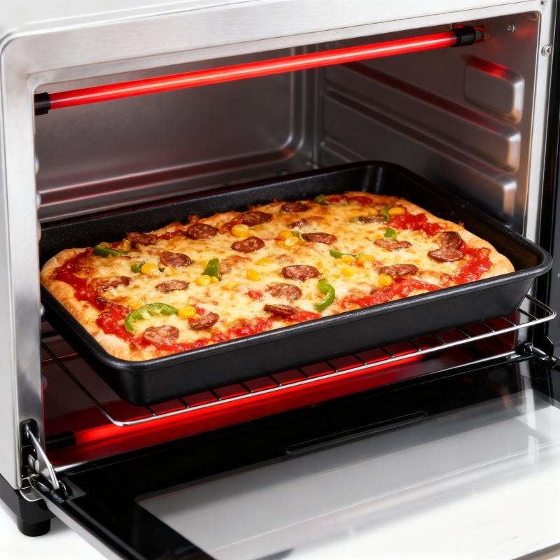 Deep 5cm Rectangular Detroiter Style Pizza Pan With Nonstick Coating Durable Aluminum Baking Dish For Thick Crust