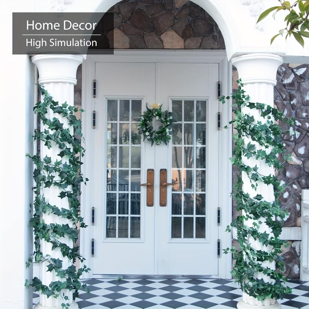 2 шт. 71 дюйм Искусственная лоза, 1,8 м Искусственная зеленая лоза с имитацией зеленых листьев сладкого картофеля Домашнее Свадебное Украшение стола Зеленые растения.