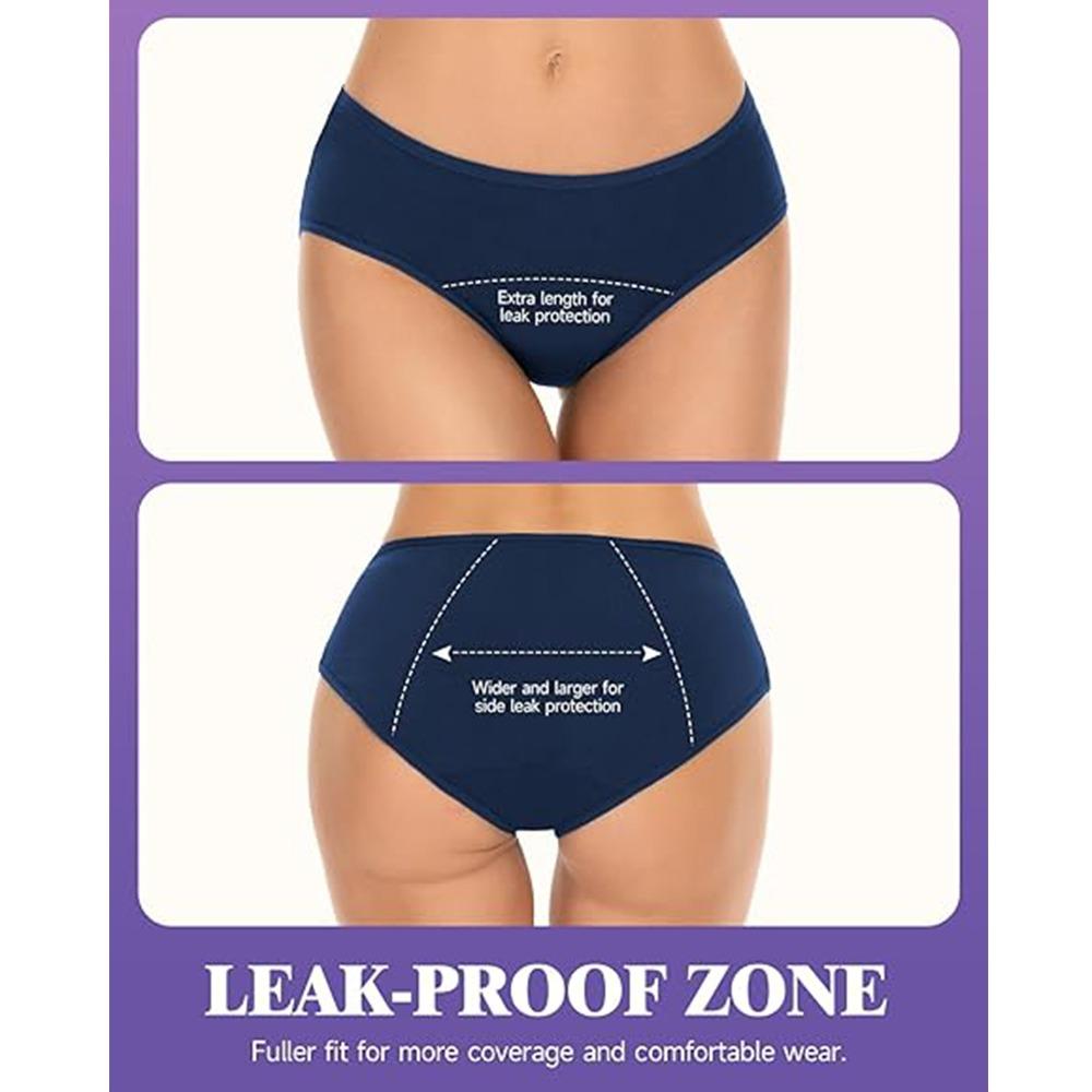 Cotton Women's Menstrual Underwear High Flow Rate Cotton Briefs  Girlfriend Gift
