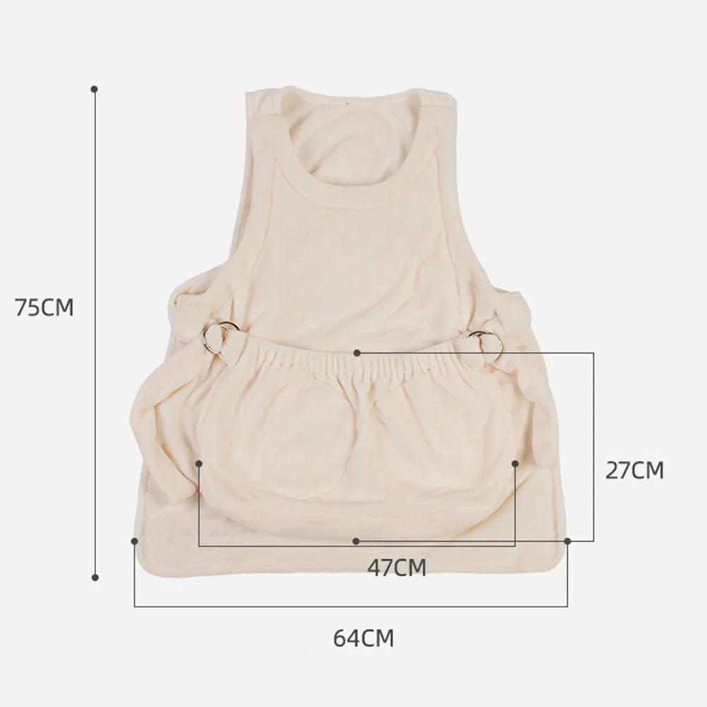 Переноска для домашних животных Фартук для маленьких кошек и собак Подвесная сумка для груди с двухслойным карманом Карман для сна Сумка-держатель для домашних животных