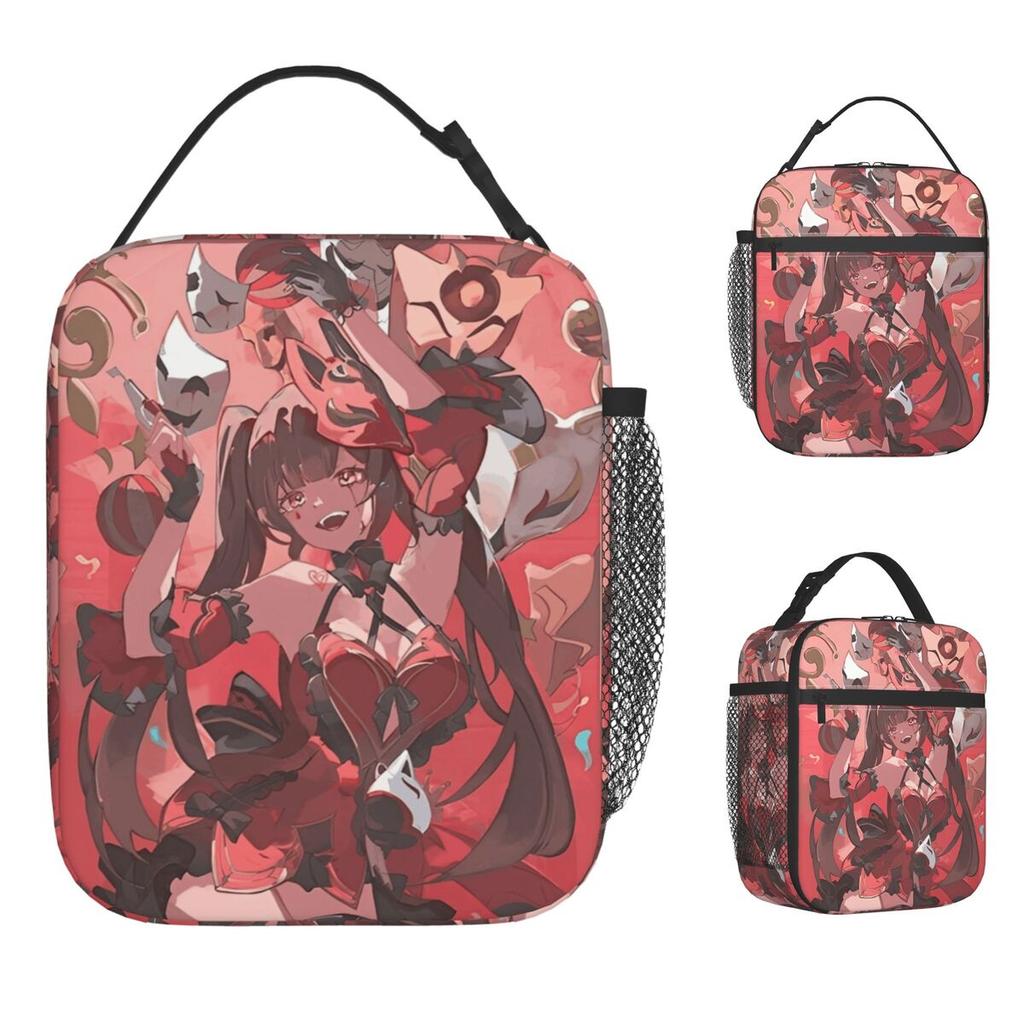 Game Stars Rails Lunch Bag Convenient Lunch Box Women School Print Cooler Bag Vintage Waterproof Thermal Tote Handbags