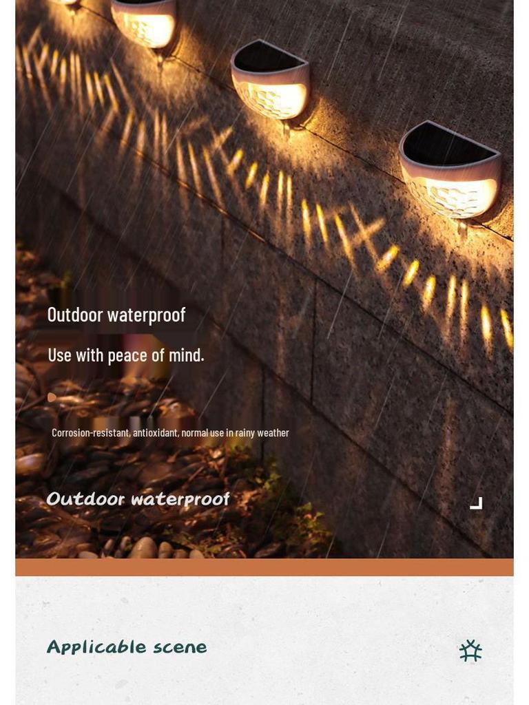 Solar Waterproof Outdoor Lights – Automatic Dusk On for Garden, Lawn, Wall, and Fence Decoration.