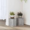 VidaXL Plant Stands 2 Pcs Concrete Grey Engineered Wood, Flower Stand, Pot Stand, Plant Support 852891
