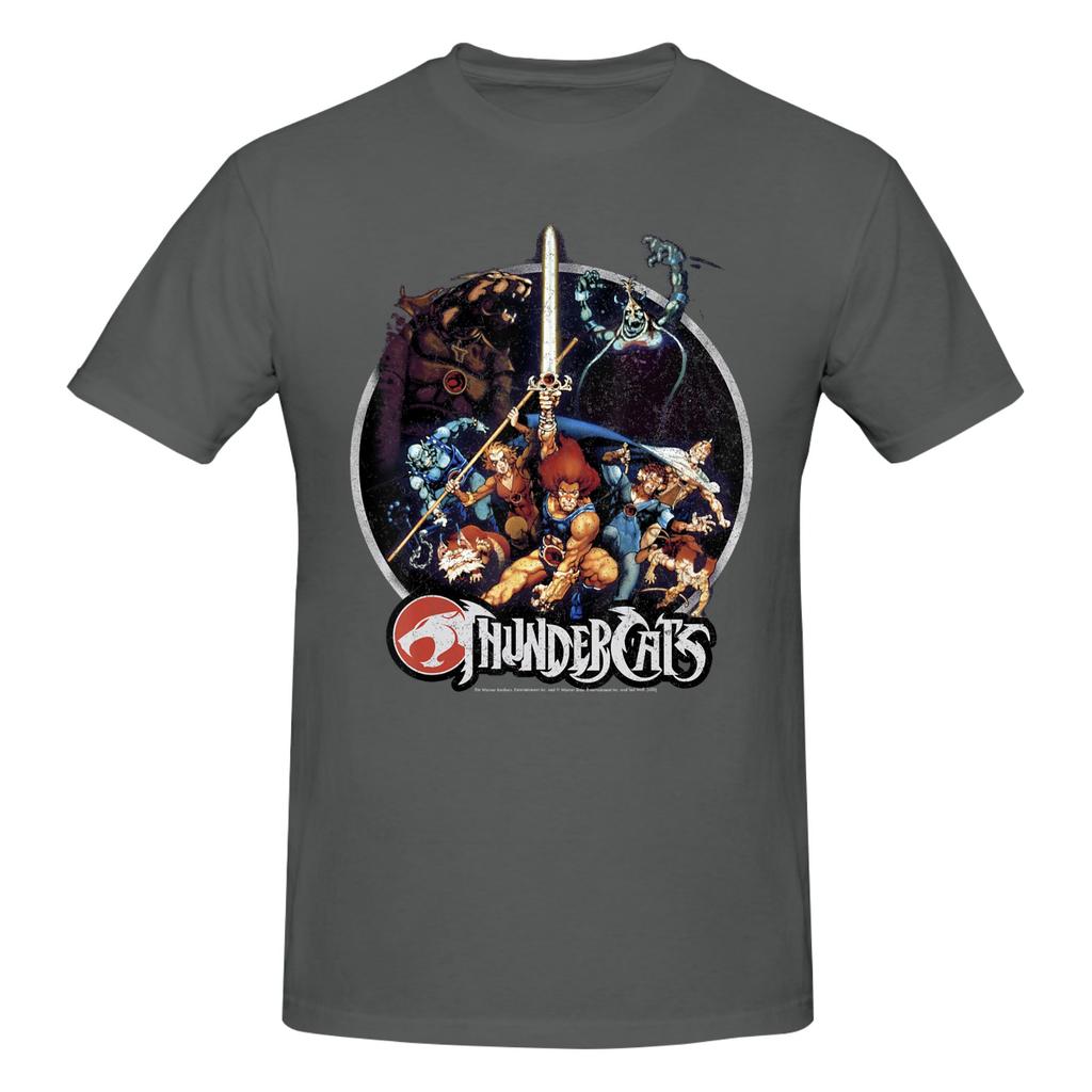 Piece Warriors Group Novelty Cotton TShirt ThunderCats s Vintage Cartoon Tees Tops For Unisex