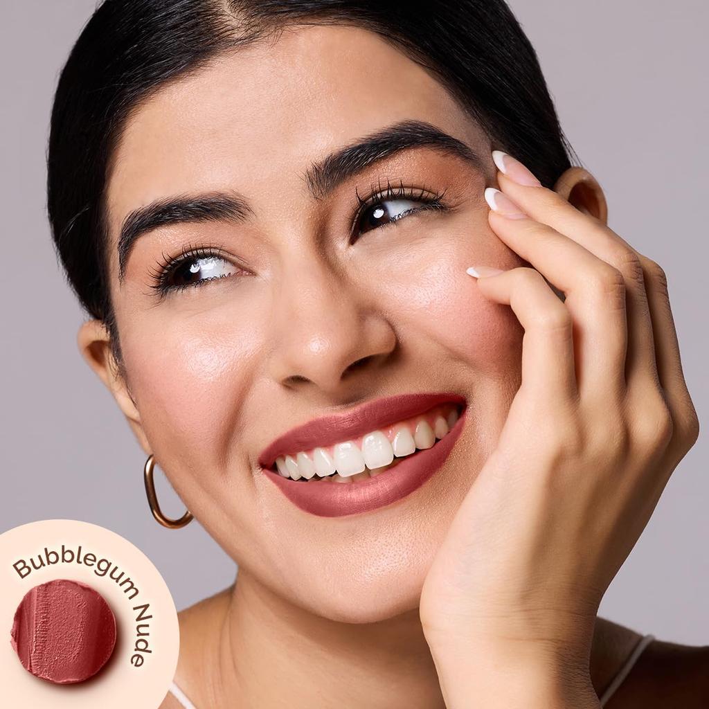 Mamaearth Moisture Matte Longstay Lipstick 2 G Bubblegum Nude With 12 Hour Stay And Avocado Oil