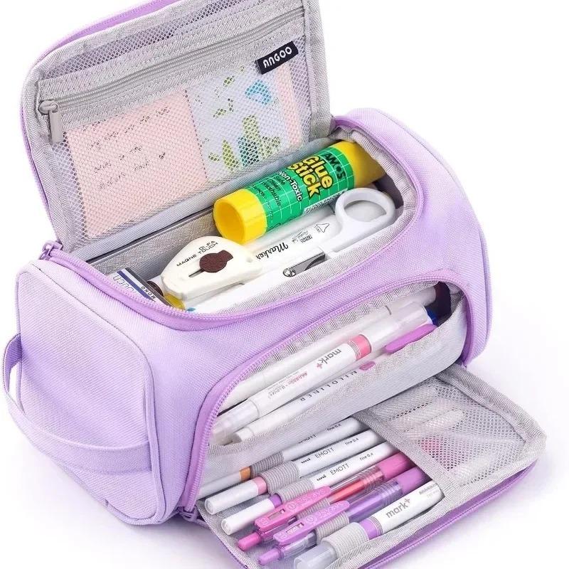 Super Big Pencil Case Cute Pencil Box Storage Bag Large Capacity for Boy Girl Kid's Gift Multipurpose Pencil Bag School Stationery