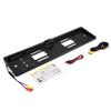 European License Plate Frame LED Rear View Camera Night Vision with White Light IP65 WaterproofBlack
