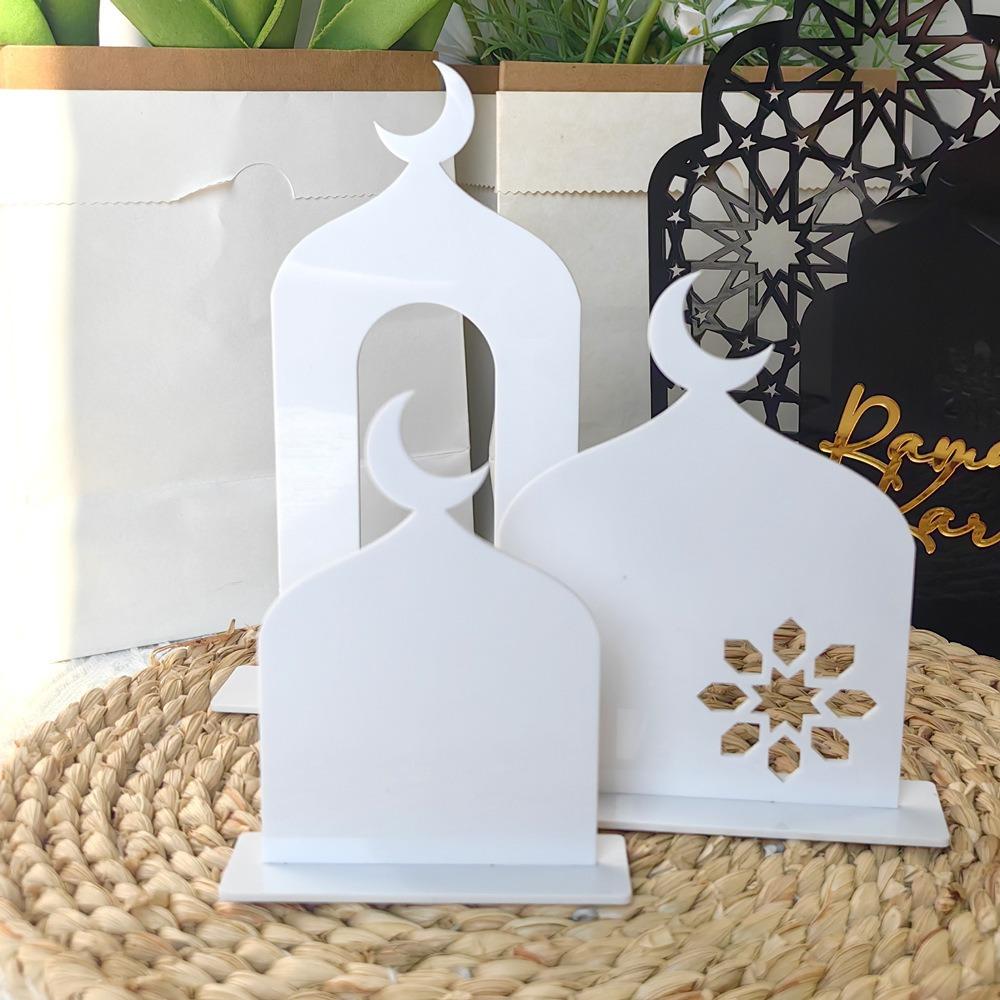 Acrylic Kareem Mosque Ornaments DIY Eid Mubarak Decoration Ramadan Ornaments  Gift