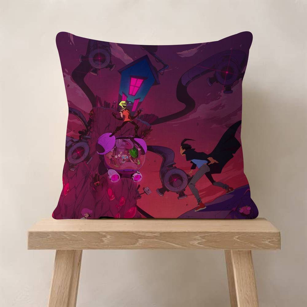 Invader ZIM Мультяшный Фильм Наволочка Мультяшный Подарок Чехол на Подушку Спальня Дом Диван Стул Сиденье Декор Наволочка