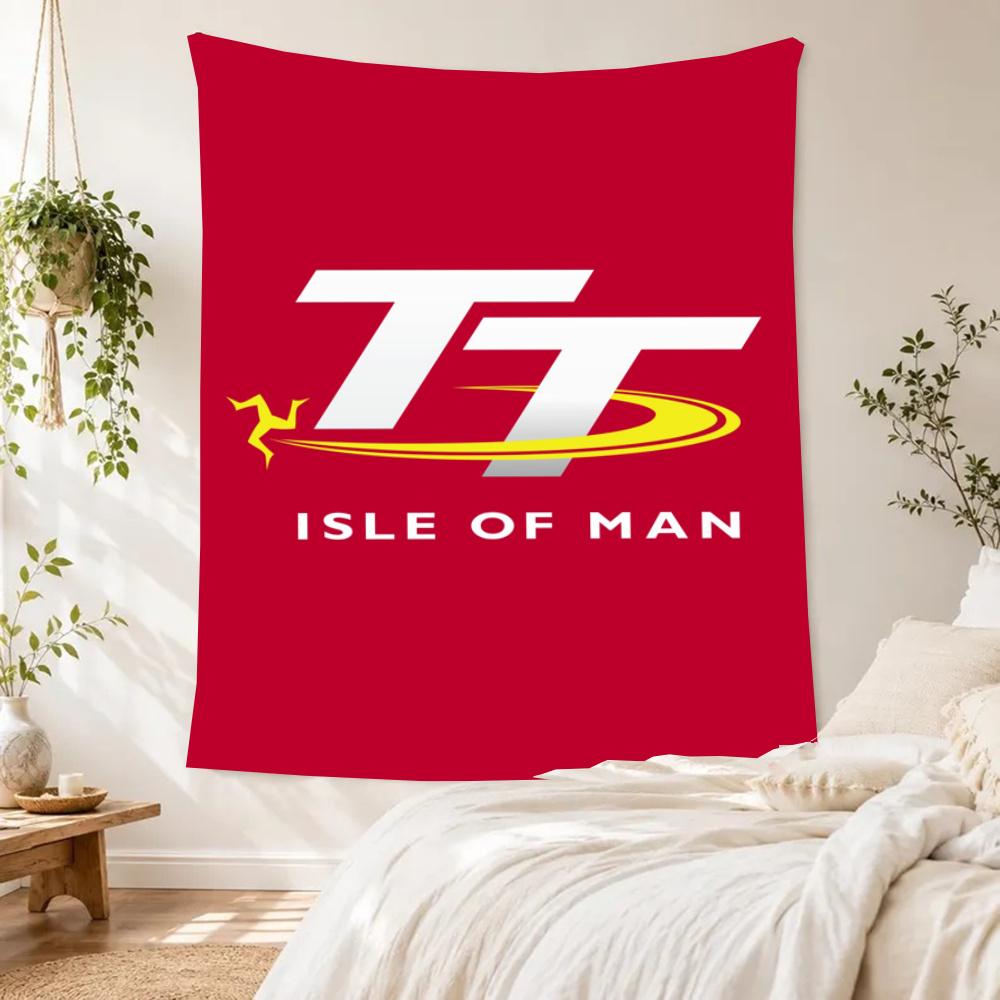 Isle Man Tt Handwoven Tapestry Psychedelic Art Ideal For Reading Corner Studio Wall Dorm Wall All Season Gallery Wall Gift For Birthday