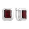 Серебряные серьги с натуральным гранатом 5.48ct (2181491)
