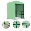 VidaXL Greenhouse with Shelves Plant Shelter Flower Greenhouse Plant Greenhouse Vegetables Garden Rust-Resistant Outdoor Steel 48166