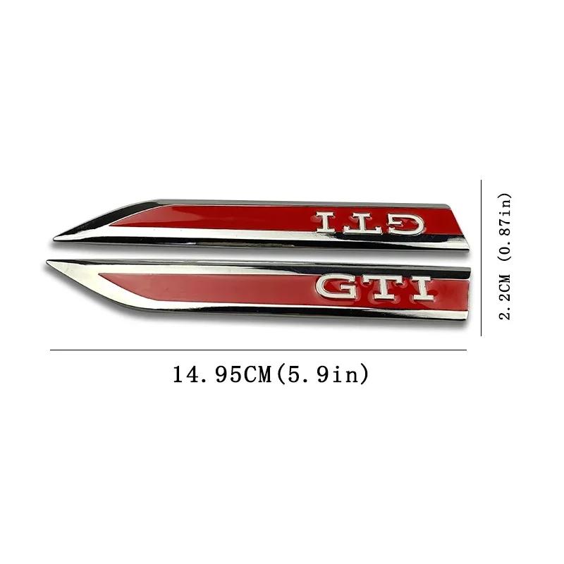 2026 Hot Sticker 2Pcs Metal Car Side Fender Bumper Strip Protective Sticker for Volkswagen GTI Golf 2 3 4 5 6 7 MK2 MK3 MK4 MK5