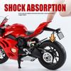 Модель мотоцикла DUCATI V4S в масштабе 1/9 из сплава со светом - Премиальная игрушечная машинка-реплика для детей, подарок для энтузиаста гонок