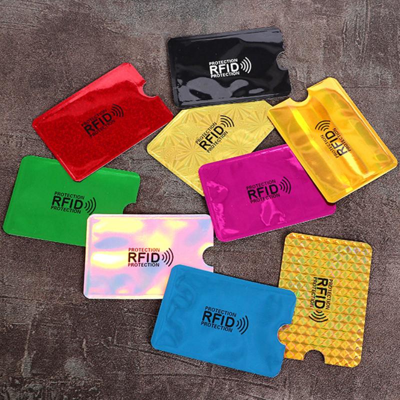 5/10Pcs Anti Rfid Wallet Blocking Reader Lock Bank Card Holder Id Bank Card Case Protection Metal Credit NFC Holder Aluminium