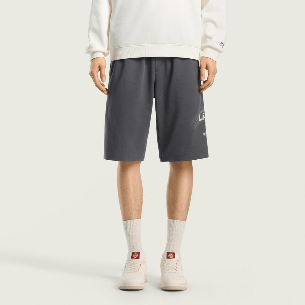 Li Ning Спортивный стиль жизни Серия Логотип Буквы Короткие спортивные штаны Мужские шорты AKSW233-2
