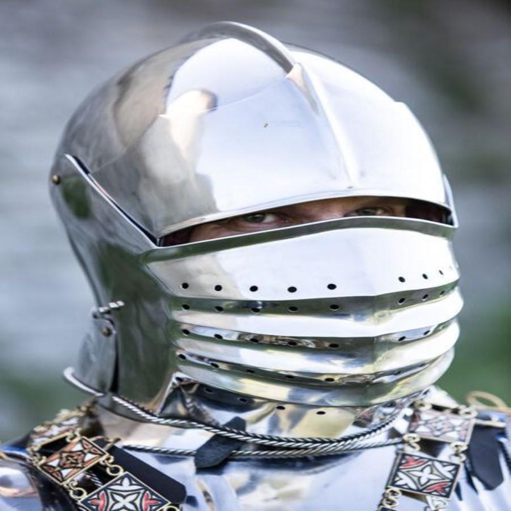 Gothic Knight Sallet Helmet Medieval Knight Warier Helmet SCA LARP Replica Helmet