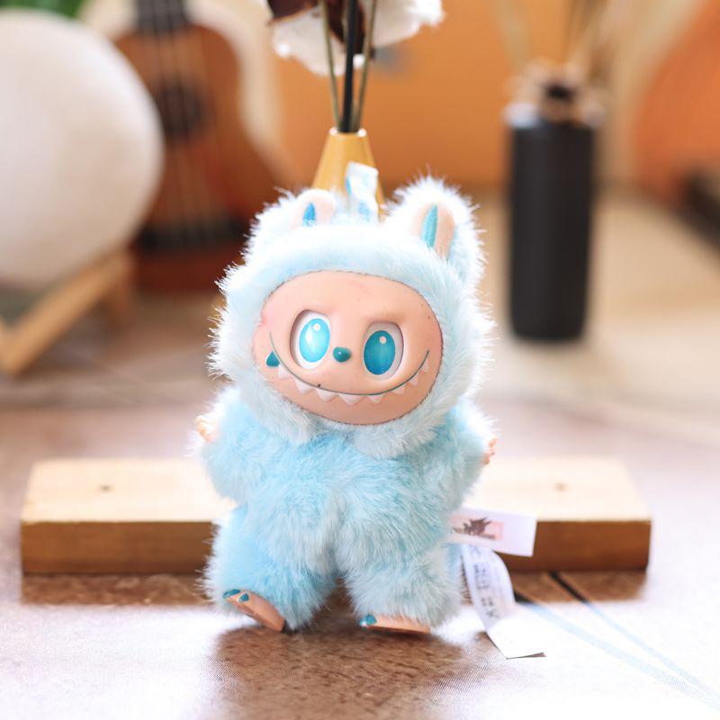 Kawaii Labubu плюшевый брелок мультфильм аниме мягкая кукла игрушка милая сумка кулон украшение рюкзак украшение пара подарки