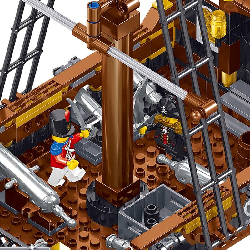 Пиратский корабль серии Storm God Model Toys Детские интересные подарки для мальчиков DIY Маленькие строительные блоки игрушки