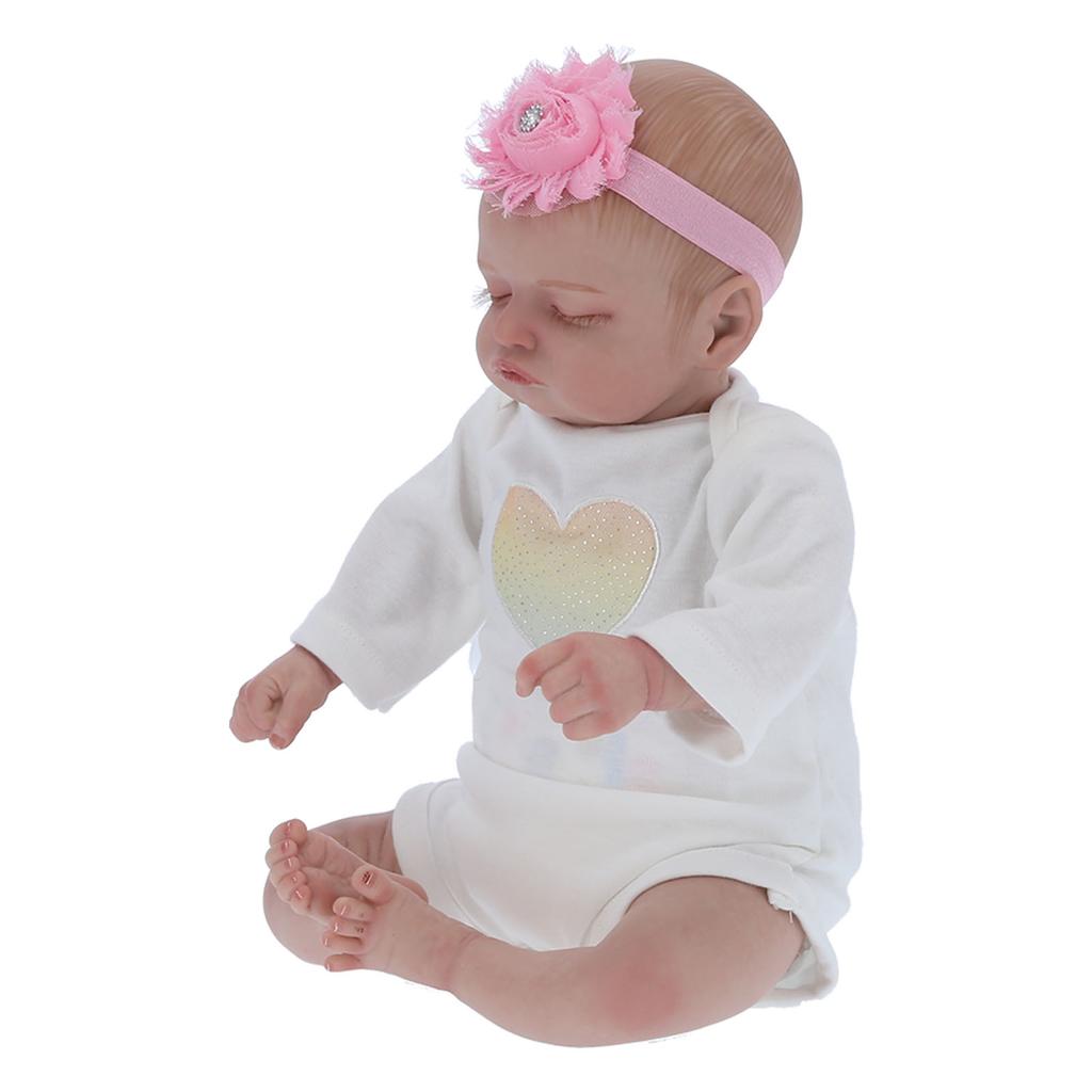 40 см / 15,7 дюймов Спящая девочка Кукла Имитация Реалистичной Куклы Ребенок Бутылочка Для Кормления Соска Набор
